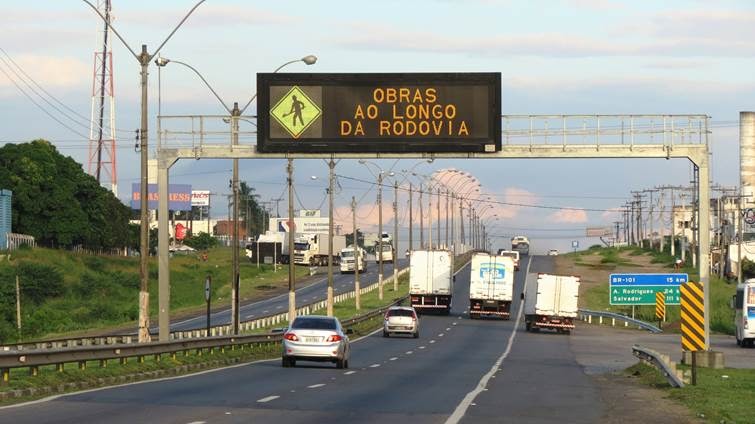 painel de mensagem variável